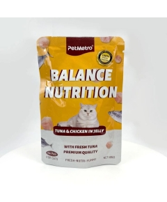 Petmetro Balance Nutrition Tuna & Chicken Pouch 85 gm