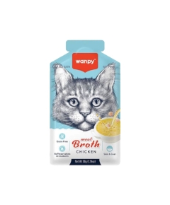 Wanpy Meat Broth Cat Pouch Chicken 50 gm