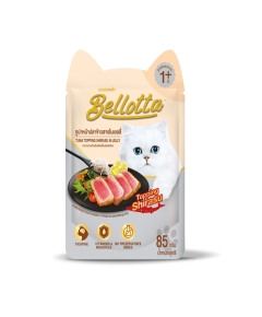 Bellotta Adult Pouch Tuna Topping Shirasu in Jelly 85gm