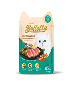 Bellotta Adult Pouch Tuna Topping Anchovy in Jelly 85gm