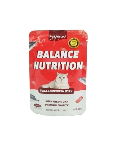 Petmetro Balance Nutrition Tuna & Shrimp Pouch 85 gm