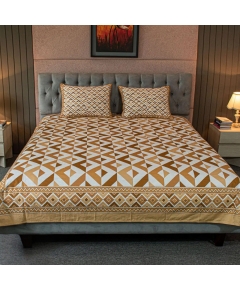 Pattern Play Printed Bed sheet – Brown Magic