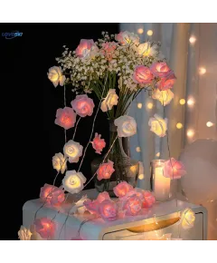 LED Rose String Fairy Lights 300cm