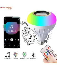 Smart Led Remote Control Bluetooth Speaker Music Bulb