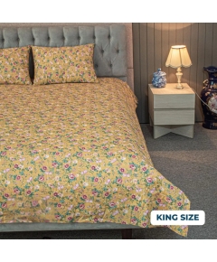 Spring Serenity Print Bedsheet – Yellow