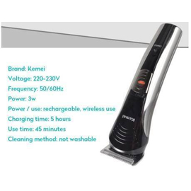 Kemei KM-590A 7-in-1 Rechargeable Shaver and Trimmers, 4 image