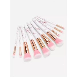 Marble Pink Soft Makeup Brushes Tools 10pcs, 2 image