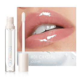 FOCALLURE PLUMP MAX MOISTURIZING LIP GLOSS- #01- CRYSTAL
