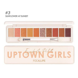 Focallure Stay Max 10 Color Eyeshadow Palette-#03-Sunflower at Sunset
