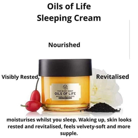 The Body Shop Oils Of Life Intensely Revitalising Sleeping Cream -80ml, 2 image