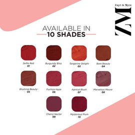 Zayn & Myza Transfer-Proof Power Matte Lipstick - Cherry Nectar, 3 image