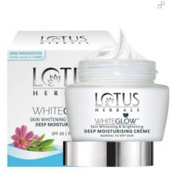 Lotus Herbal White Glow Skin Whitening and Brightening Deep Moisturising Creme SPF 20 PA+++ 60g