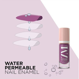 Zayn & Myza Breathable Nail Enamel- Berry Yogurt, 8 image