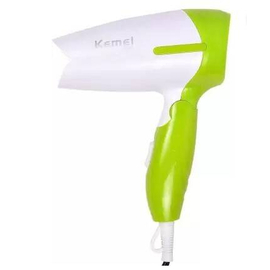 Kemei KM 3326 Hair Dryer  (1200 W, White, Green)