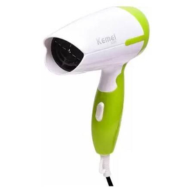 Kemei KM 3326 Hair Dryer  (1200 W, White, Green), 2 image