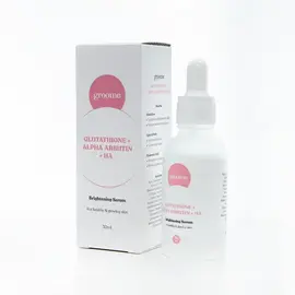 Groome Glutathione + Alpha Arbutin +HA Brightening Serum 30ml