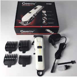 Geemy GM-6008 AC+DC Professional Rechargeable Trimmer & Hair Clipper - White, 2 image