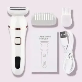 Kemei km-1691 Rechargeable USB Women Trimmer and Shaver, 2 image