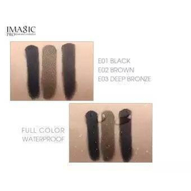 IMAGIC Gel Eyeliner Waterproof Lasting Cream With Brush Black Color, 3 image