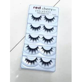 Red cherry False Eyelashes 5 pairs set