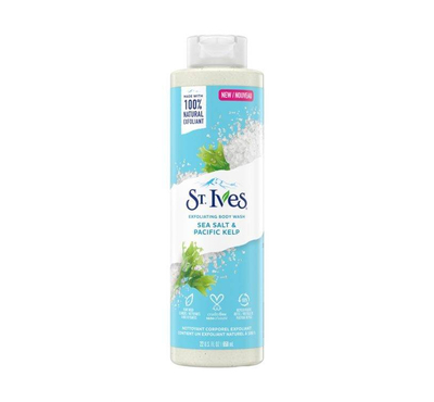 St. Ives Exfoliating Body Wash Sea Salt And Pacific Kelp (650ml)