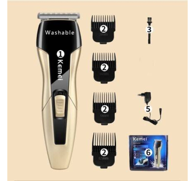 kemei hair trimmer KM-5015 rechargeable hair clipper oilhead haircut machine hair carving white waterproof hair clipper