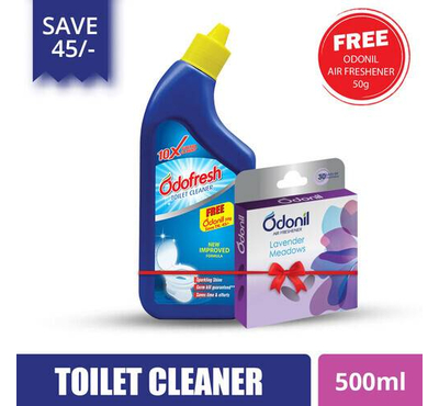 Odofresh Ultra Shine Toilet Cleaner  (Free Odonil Air Freshener 50 gm) 500 ml
