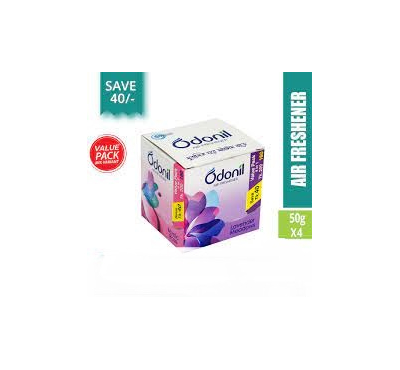 Odonil Natural Air Freshener Block Mixed Fragrance 4 in 1 Value Pack - 50 gm x 4