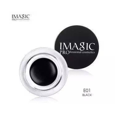 IMAGIC Gel Eyeliner Waterproof Lasting Cream With Brush Black Color