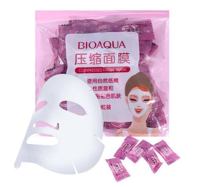 BIOAQUA Compressed Facial Mask 10 Pieces