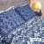 White Blue Print Bed Sheet, 3 image