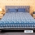 White Blue Print Bed Sheet, 2 image