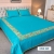 Pacific Blue Emboridery Bed Sheet, 2 image