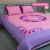 Pink Lavender Applique Bedsheet, 3 image