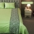 Emerald Bloom Embroidery Bedsheet, 2 image