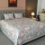 Watercolour Flora Printed Bed sheet – Grey, 2 image