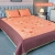 Orange Sunrise Embroidery Bed Sheet