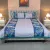 Ash Floral Elegance Embroidery Bedsheet