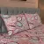Fallen Leaves Print Bed Sheet – Pink, 3 image
