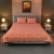 Coral Glow – Screen Print & Embroidery Fusion Bed