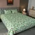 China Rose Print Bed Sheet – Green