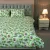 China Rose Print Bed Sheet – Green, 2 image
