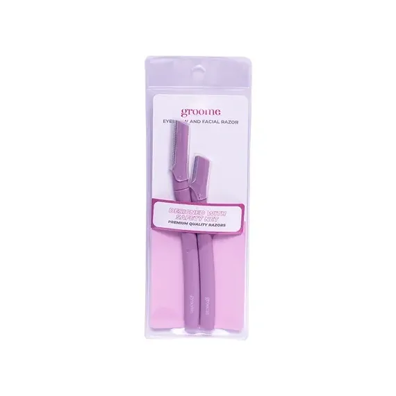 Groome Eyebrow and Facial Razor (Pack of 2pcs)