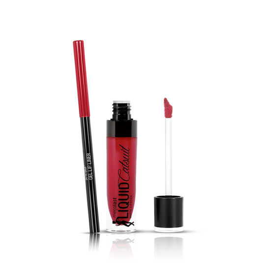 Wet & Wid Lipliner E656B (Red the scene) and Wet & Wild lipstick E930B Missy And Fierce