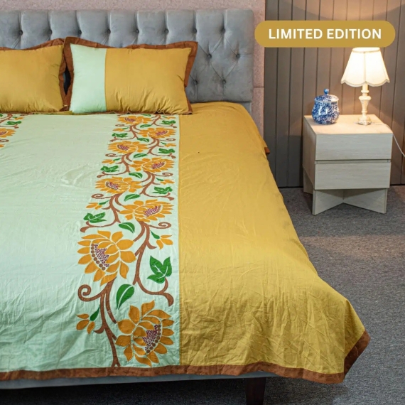 Sunlit Floral Embroidery Beauty, 3 image